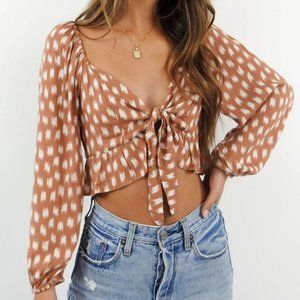 Grey Bandit Sienna Crop in Ginger NWOT